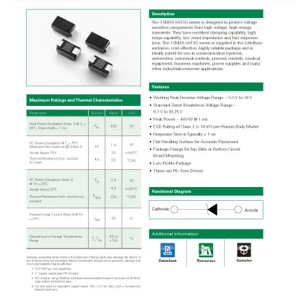 1SMA12AT3G of Electronic Components Price List