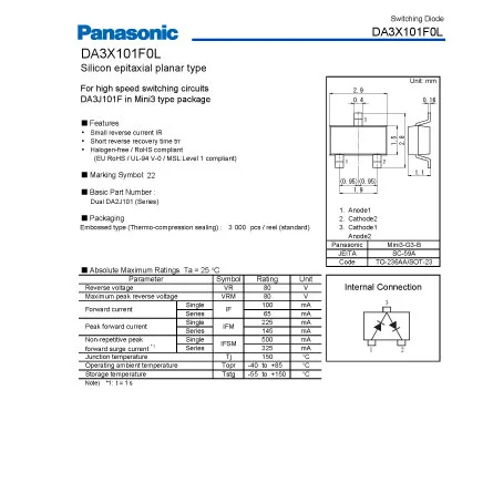 DA3X101F0L of Parts of Basic Electrical Circuit