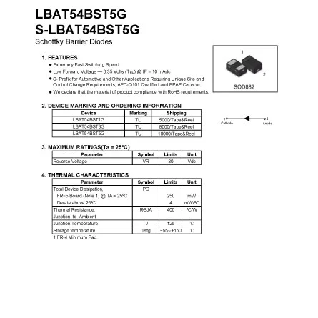 LBAT54BST5G of Guide to Electronic Components