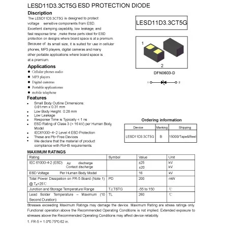 LESD11D3.3CT5G of Electrical Parts Electronics