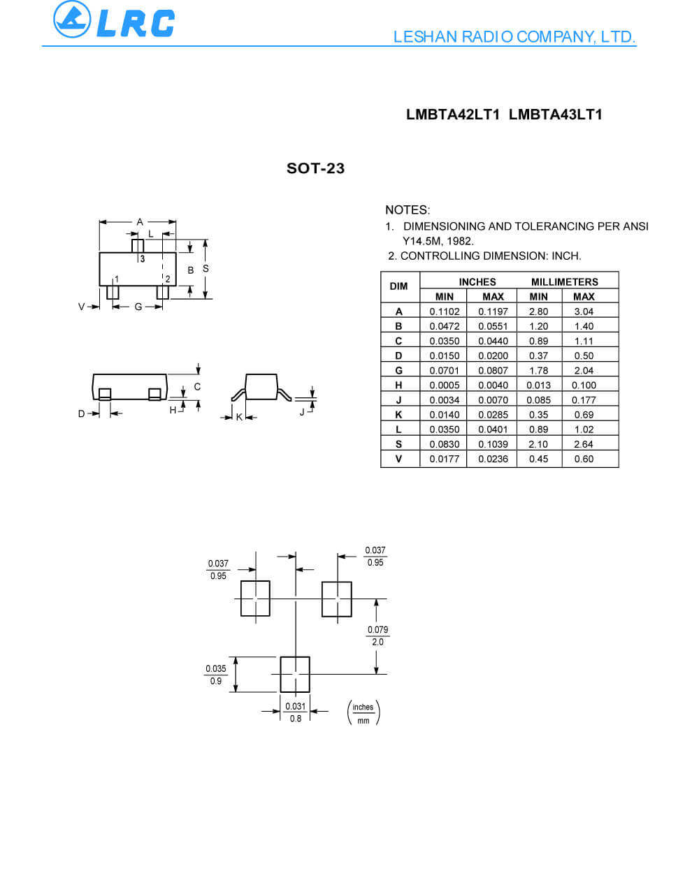 Zkhk Details Of LMBTA42LT1G