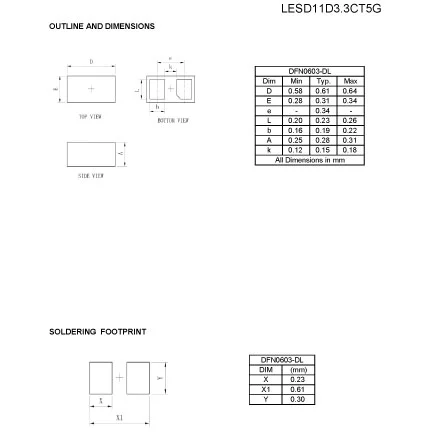 LESD11D3.3CT5G of Electronic Component Design