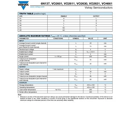 VO2630 of Electrical Components List