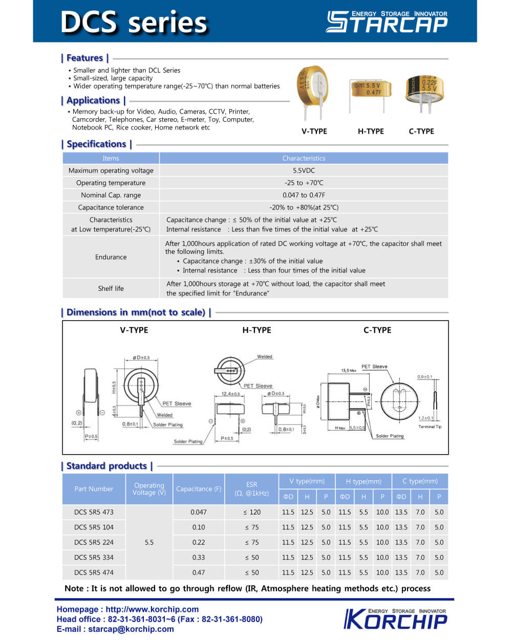 Details Of DCS5R5474CF