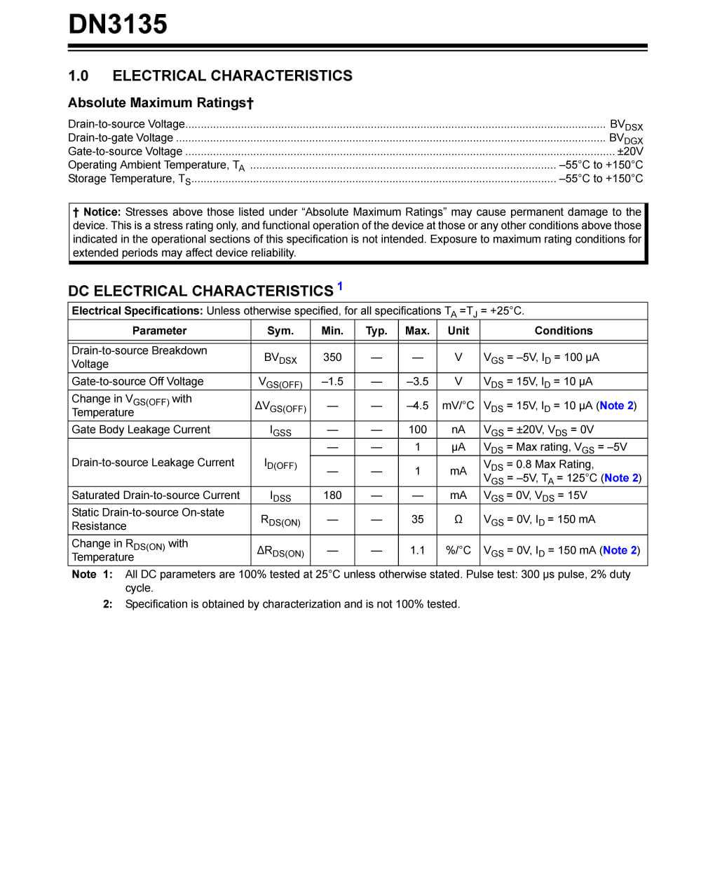 Specifications Of DN3135N8-G