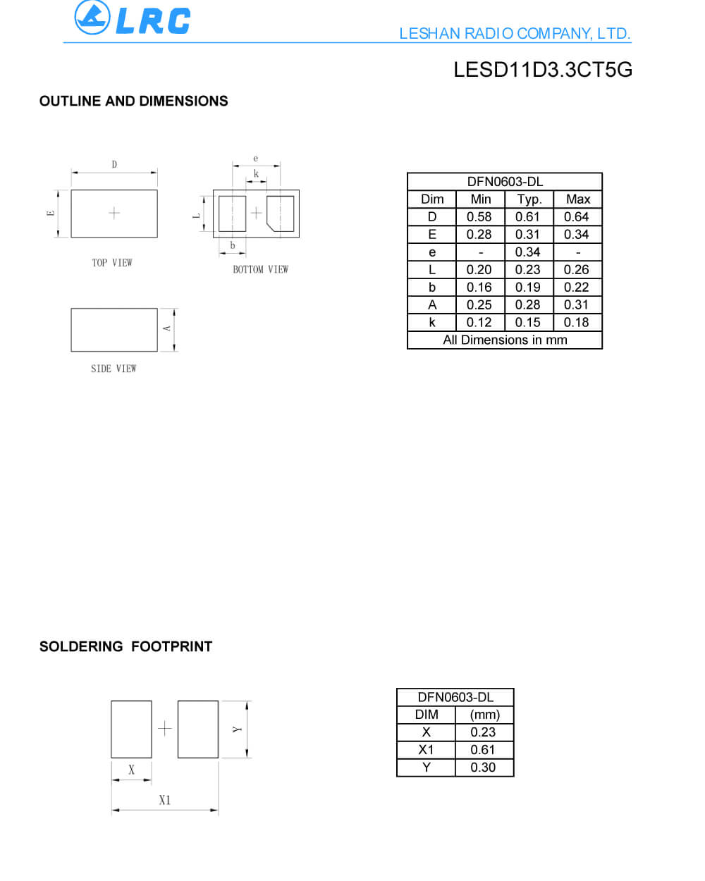 Zkhk Details Of LESD11D3.3CT5G