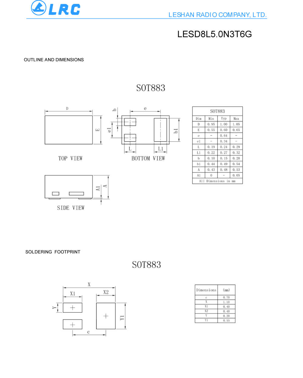 Zkhk Details Of LESD8L5.0N3T6G