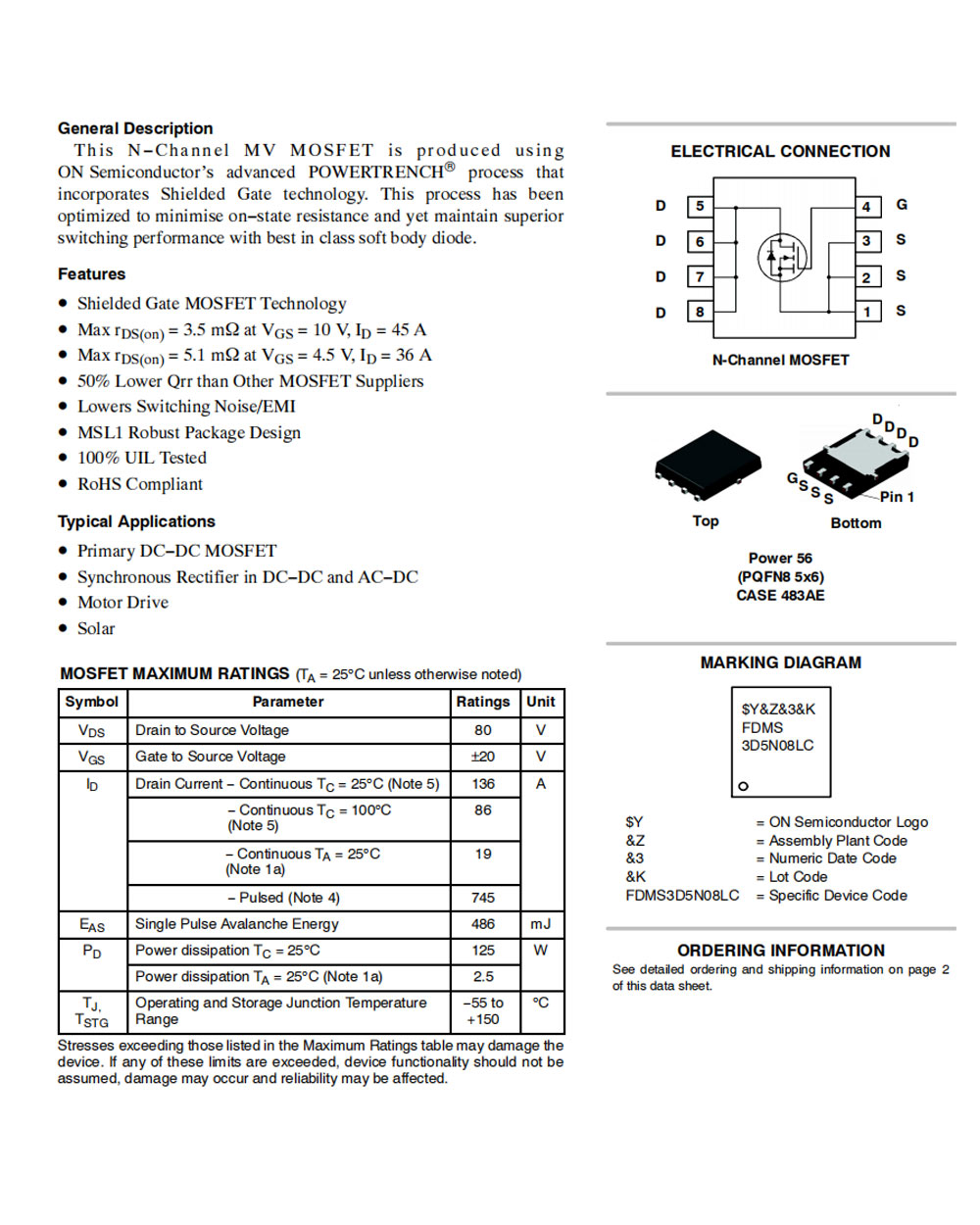 FDMS3D5N08LC