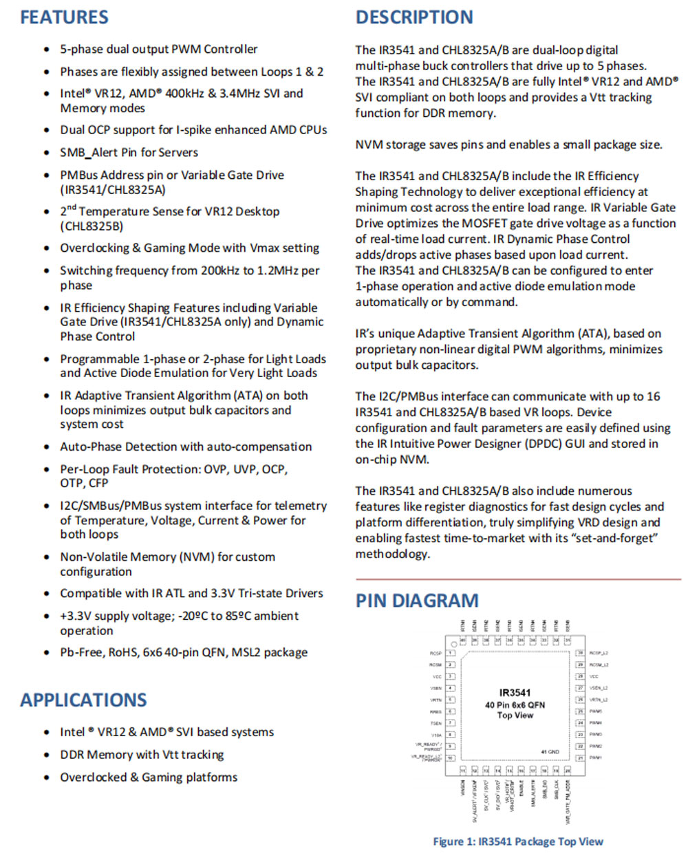 Details of IR3541MTRPBF