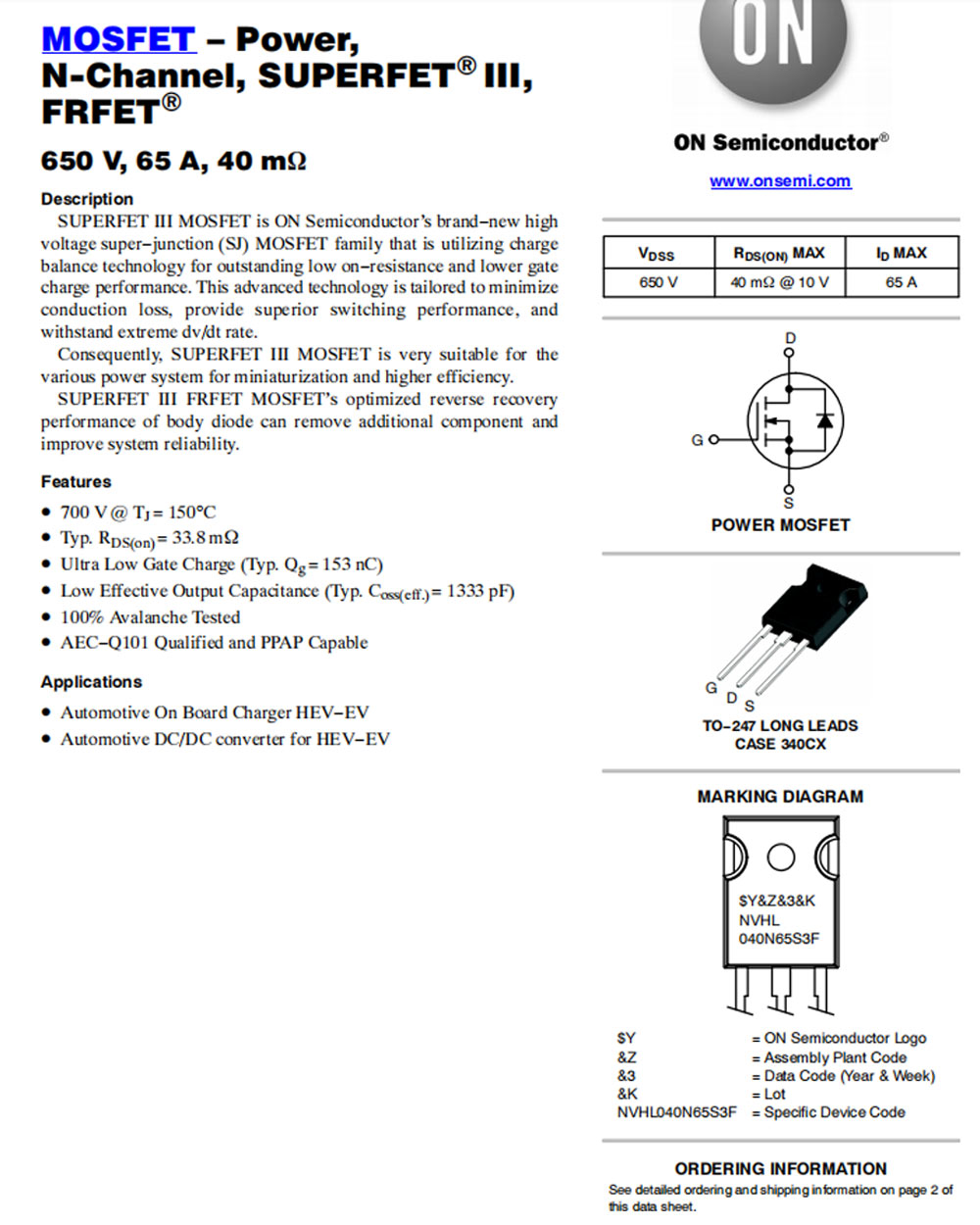 NVHL040N65S3F